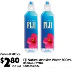 Campbells Wholesale Fiji Natural Artesian Water offer
