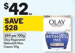 Woolworths Olay Regenerist Retinol24 Max Cream offer