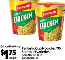 Campbells Wholesale Fantastic Cup Noodles offer