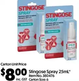 Campbells Wholesale Stingose Spray offer