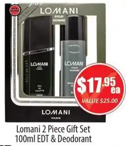 Healthy World Pharmacy Lomani 2 Piece Gift Set offer