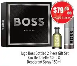 Healthy World Pharmacy Hugo Boss Bottled 2 Piece Gift Set offer