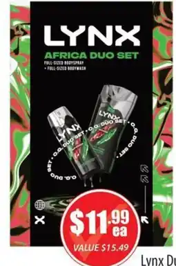 Healthy World Pharmacy Lynx Africa Duo Set offer