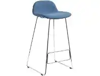 Officeworks Polo Heavy Duty Stool with Chrome Base and Navy Fabric Seat offer
