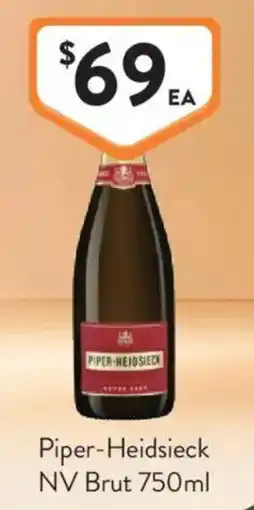 Foodworks Piper-Heidsieck NV Brut 750ml offer