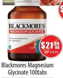 Healthy World Pharmacy Blackmores Magnesium Glycinate offer