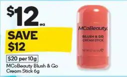Woolworths MCoBeauty Blush & Go Cream Stick offer