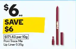 Woolworths Poni Trace Me Lip Liner offer