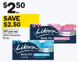 Woolworths Libra Tampons offer