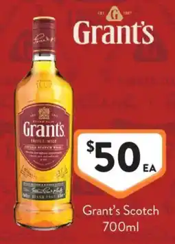 Foodworks Grant's Scotch offer