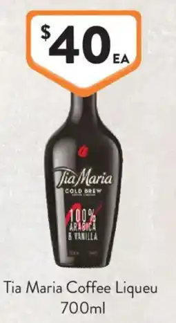 Foodworks Tia Maria Coffee Liqueu offer