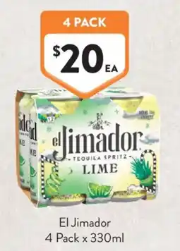 Foodworks El Jimador Tequila Spritz Lime offer