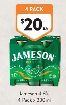 Foodworks Jameson 4.8% offer