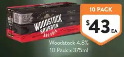 Foodworks Woodstock Bourbon and Cola offer