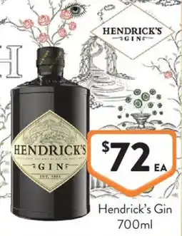 Foodworks Hendrick's Gin offer
