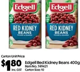 Campbells Wholesale Edgell Red Kidney Beans offer
