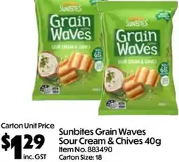 Campbells Wholesale Sunbites Grain Waves offer