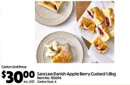 Campbells Wholesale Sara Lee Danish Apple Berry Custard offer
