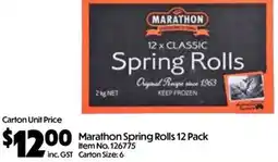 Campbells Wholesale Marathon Spring Rolls offer