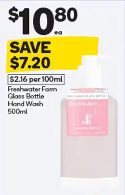 Woolworths Freshwater Farm Glass Bottle Hand Wash offer