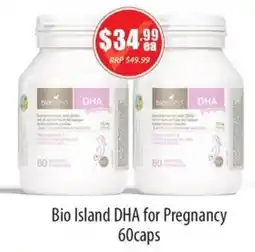 Healthy World Pharmacy Bio Island DHA for Pregnancy offer