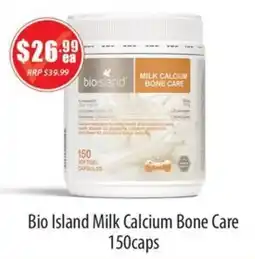 Healthy World Pharmacy Bio Island Milk Calcium Bone Care offer