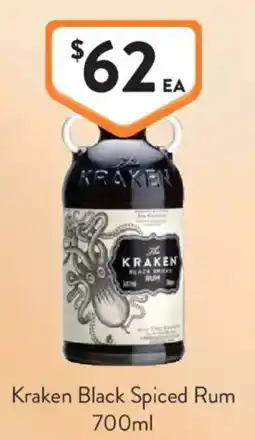 Foodworks Kraken Black Spiced Rum offer