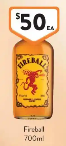 Foodworks Fireball 700ml offer