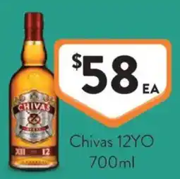 Foodworks Chivas 12YO offer