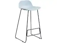 Officeworks Polo Heavy Duty Stool with Black Base and Aqua Seat offer