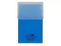 Officeworks Aqua Drops Business Card Case 50 Capacity Blue offer