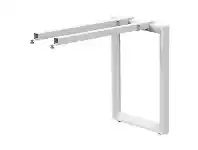 Officeworks Stilford S2 V1 Return Frame 750-1050 White offer
