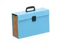 Officeworks Keji Expanding File Foolscap 19 Pocket Blue offer