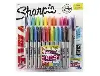 Officeworks Sharpie Fine Permanent Markers Colour Burst 24 Pack offer