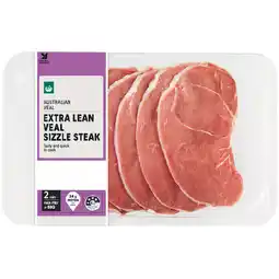 Woolworths Australian Extra Lean Veal Sizzle Steak – From the Meat Dept offer