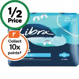 Woolworths Libra Extra Regular Pads Wings offer