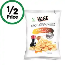 Woolworths Vege Rice Crackers – From the Health Food Aisle offer