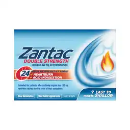 Woolworths Zantac Double Strength Heartburn & Indigestion Relief Tablets offer
