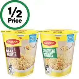 Woolworths Maggi Noodle Cups offer