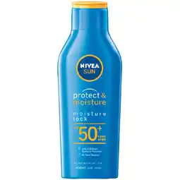 Woolworths Nivea SPF 50+ Sun Protect & Moisture Sunscreen offer