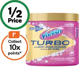 Woolworths Vanish Gold Pro Turbo Stain Remover Powder offer