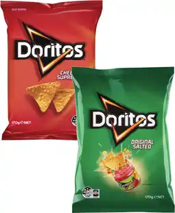 Coles Doritos Corn Chips-170g offer