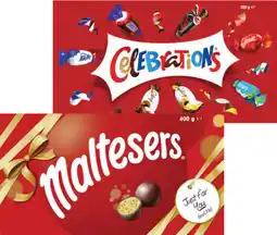 Coles Maltesers or Celebrations Gift Box 290g-360g offer