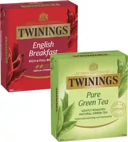 Coles Twinings Tea Bags-100 Pack offer