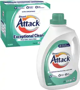 Coles Biozet Attack Regular Laundry Liquid 2 Litre or Powder 2kg offer