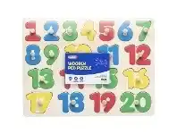 Officeworks Kadink Wooden Peg Puzzle Number offer
