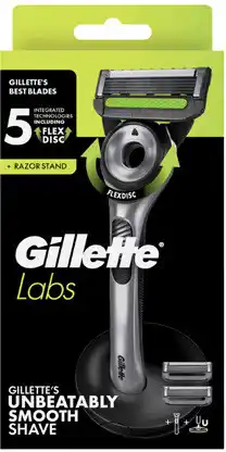 Coles Gillette Labs Men's Razor Kit with 2 Blades 1 Each offer