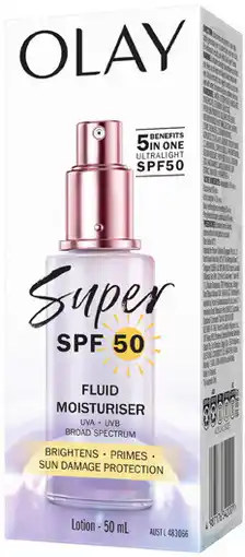 Coles Olay Super Fluid Moisturiser SPF50 offer