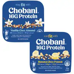 Woolworths Chobani 16G Protein Flip Yogurt offer