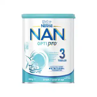 Woolworths Nestlé NAN OPTIPRO Stage 3 Toddler Milk Drink offer